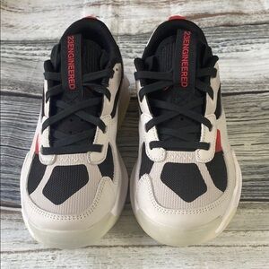 Jordan Air 200E (GS) Kids White, Black, Gray & Red Sneakers Sz 6Y NWOT